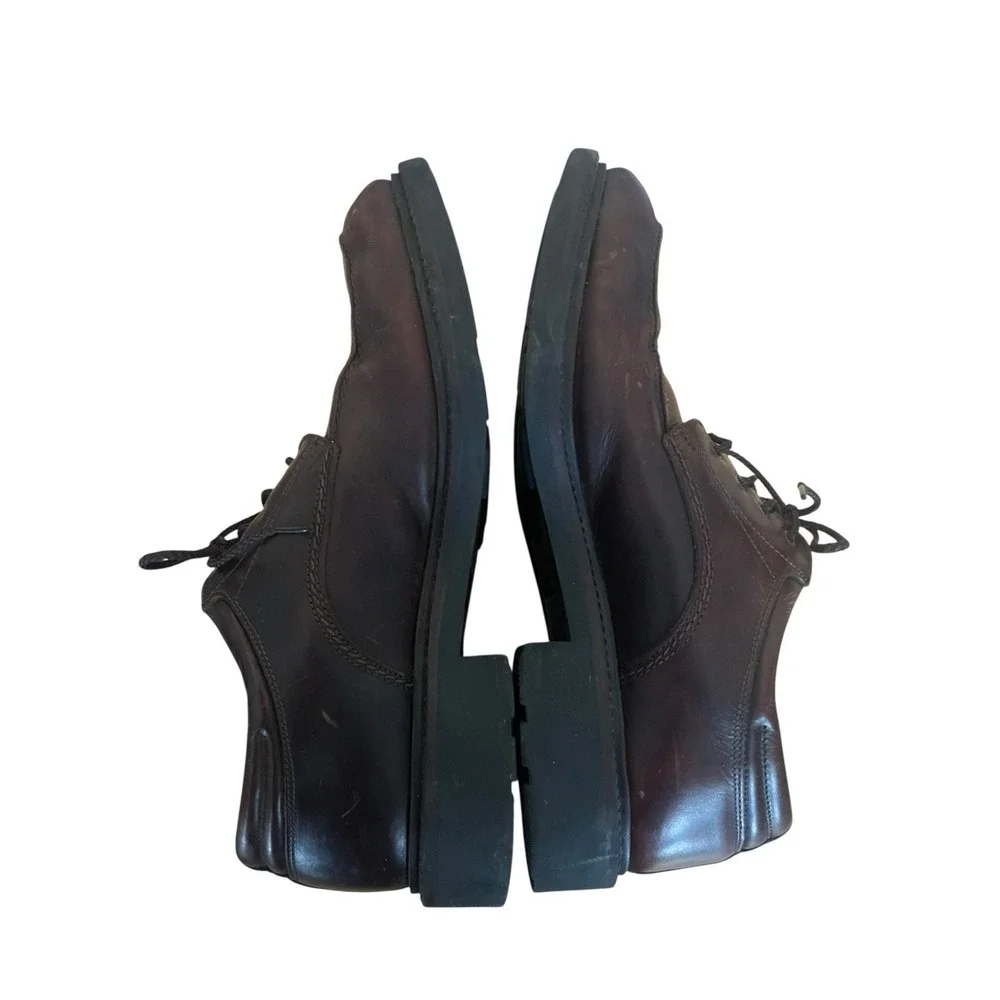Vintage 90's Bass New York Men's Size‎ 9 Brown Leather Dress Shoes Italy Made